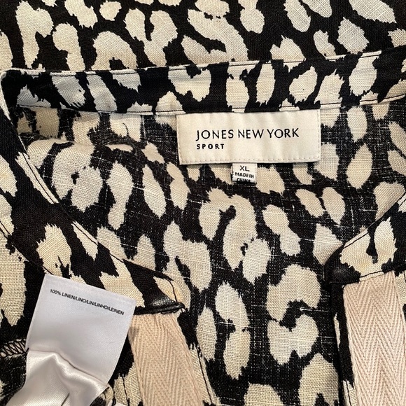 Jones New York Sport 100% Linen Tunic - Picture 6 of 9